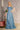Mother of the Bride Dresses Metallic Long Drape Mother of the Bride Dress Smoky Blue