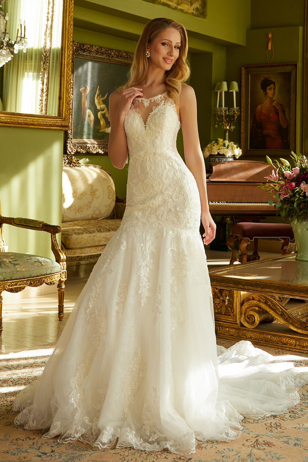 Wedding Dresses Long Bridal Gown Mermaid Wedding Dress Off White