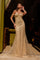 Prom Dresses Beaded Long Formal Prom Dress Champagne