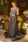Prom Dresses Fitted Long Formal Corset Detachable Overskirt Prom Dress Black