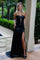 Prom Dresses Fitted Prom Long Metallic Formal Dress Black