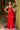 Prom Dresses Long Pleated Glitter Formal Slit Prom Dress Red