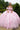 Quinceniera Dresses Long Ball Gown Glitter 3D Floral Applique Quinceanera Dress Pink