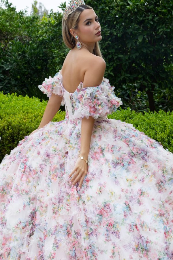 Quinceniera Dresses Long Quinceanera Dress Pleated Corset Sequin Ball Gown Light Pink