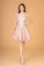 Cocktail Dresses Short Glitter Cocktail Mini Dress Rose Gold