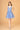 Cocktail Dresses Babydoll Homecoming Short Dress Smoky Blue