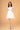 Cocktail Dresses Babydoll Homecoming Short Dress Off White