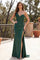 One Shoulder Formal Dress with Lace Bodice
