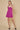 Cocktail Dresses Short Sleeveless Braided Strap Back Tie Mini Dress Berry