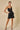 Cocktail Dresses Short Spaghetti Strap Ruffled Lace Up Back Bodycon Dress Black