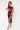 Cocktail Dresses Satin Spaghetti Strap Side Cutout Midi Dress Plum
