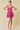 Cocktail Dresses Short Sleeveless Floral Ruffled Lace Dress Pink