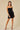 Cocktail Dresses Short Strapless Side Lace Up Velvet Glitter Dress Black