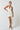 Cocktail Dresses Short Halter Neck Velvet Mini Dress Off White