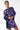 Cocktail Dresses Short Sequin Bell Long Sleeve Mini Dress Purple