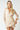 Cocktail Dresses Long Sleeve Ruffled Short Dress Champagne