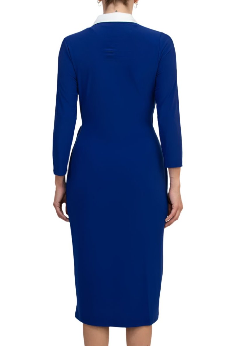Cocktail Dresses Short Cocktail Midi Wrap Dress Royal White