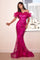 LaDivine J818 Off Shoulder Long Prom Gown
