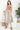 Cocktail Dresses Embroidered Stripe Sleeveless Midi Dress Beige