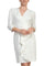 Cocktail Dresses Short Pleated Fitted Cocktail Dress Ivory