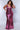 Plus Size Dresses Fitted Long Layered Sequin Formal Plus Size Evening Dress Magenta