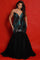 Plus Size Dresses Sequin Long Formal Mermaid Velvet Evening Plus Size Dress  Onyx