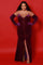 Plus Size Dresses Long Prom Formal Mermaid Gown Plus Size Dress Plum