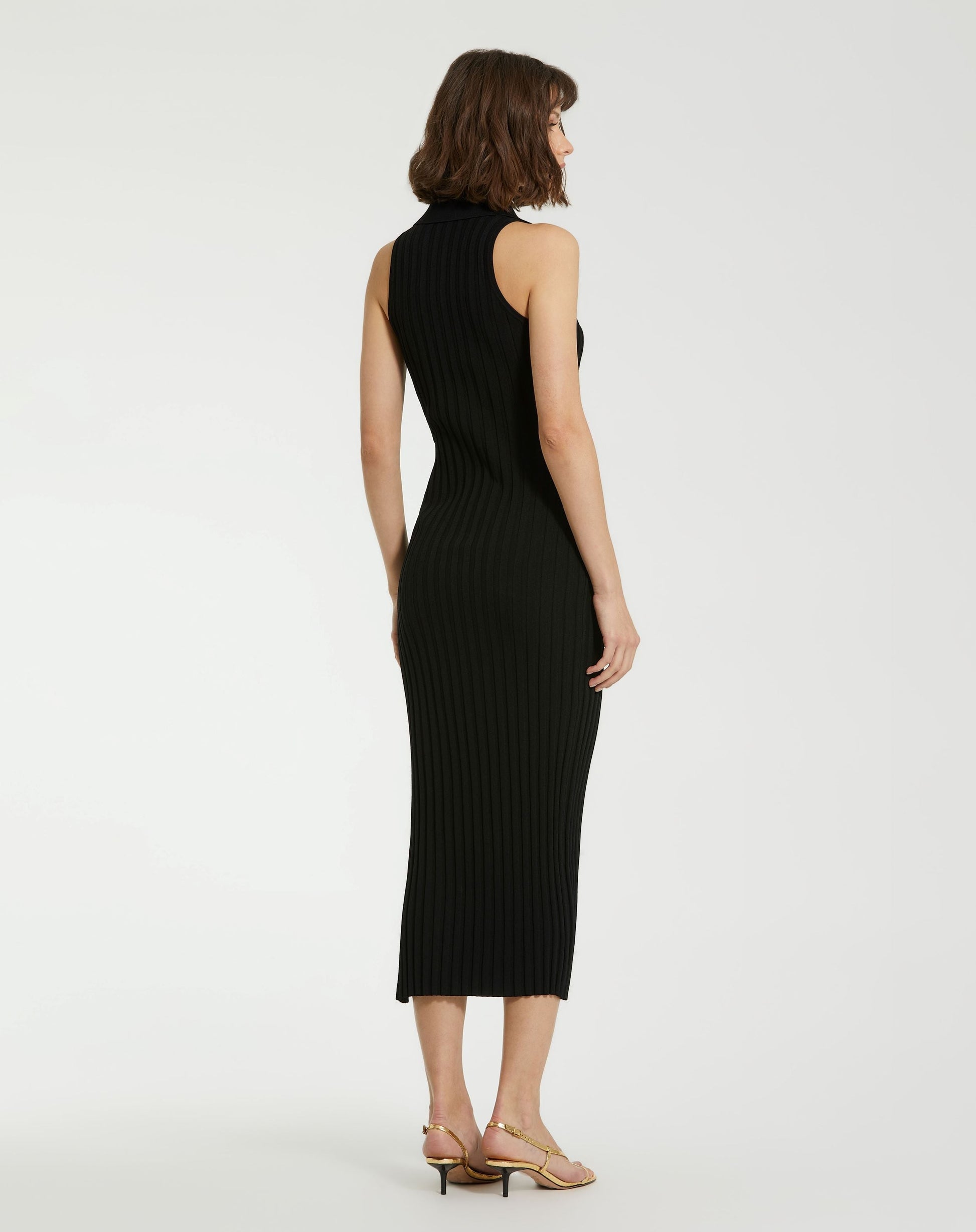 Formal Dresses Long Knitted Formal Maxi Dress Black