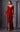 Formal Dresses Fitted Slit Formal Long Sleeve Evening Dress Red