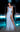 Formal Dresses Prom Long Pleated Slit Formal Dress Light Blue