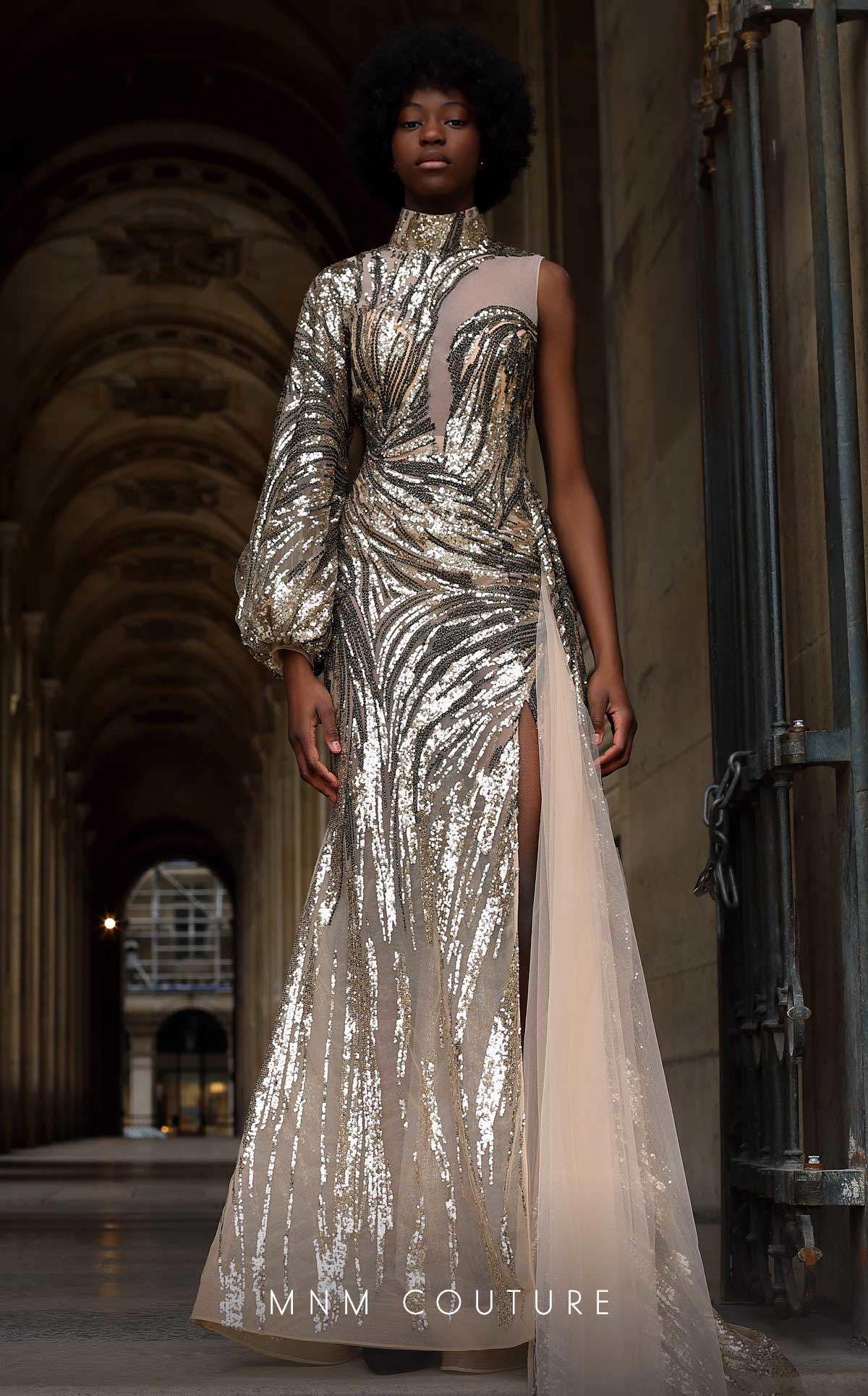 Formal Dresses Long Formal Mermaid Sequin Dress Gold Black