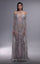 Formal Dresses Long Formal Beaded Evening Dress Grey