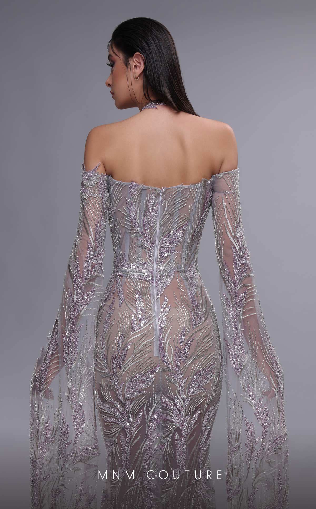 Formal Dresses Long Formal Beaded Evening Dress Grey