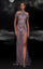 Formal Dresses Beaded Formal Long Fitted Evening Dress Purple
