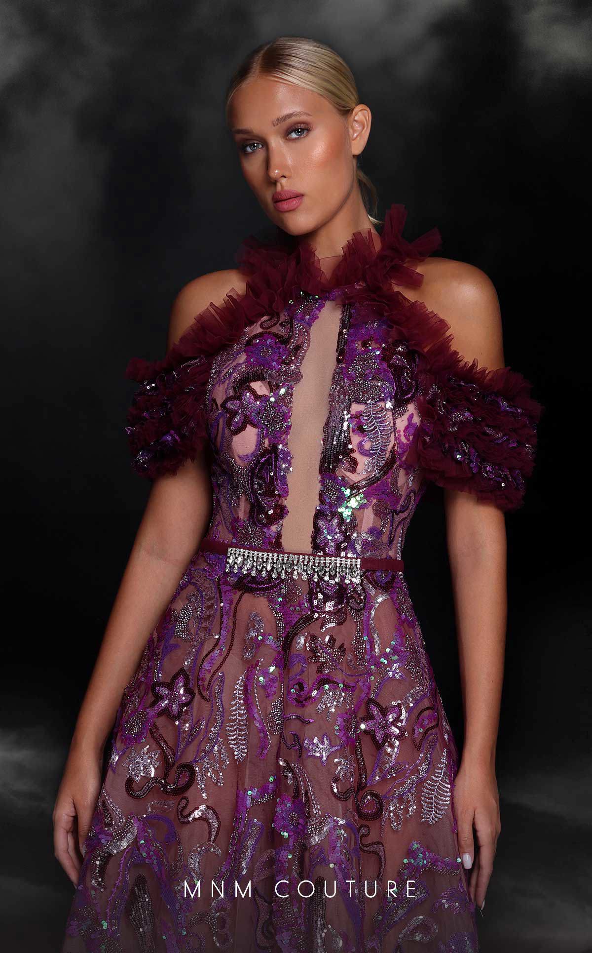 Formal Dresses Long Evening Sequin Beaded A Line Formal Dress Purple