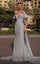 Formal Dresses Beaded Long Formal Lace Evening Prom Dress Blue