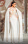 Formal Dresses Fitted Mermaid Long Floral Applique Evening Formal Dress White