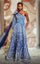 Formal Dresses A Line Floral Long Formal Evening Dress Blue