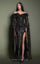 Formal Dresses Long Formal Beaded Applique Evening Dress Black