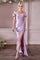 LaDivine KV1056C Plus Size Off Shoulder Long Slit Prom Dress