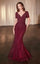 LaDivine CC4019 Long Beaded Fitted Formal Dress