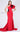 Formal Dresses Fitted Mermaid Long Formal Ruffle Evening Dress Red
