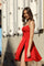 Cocktail Dresses Homecoming Short Cocktail A Line Dress Red