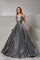 Prom Dresses Long Formal Beaded Prom Dress Anthracite