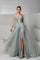 Prom Dresses Long Slit Formal Beaded Mermaid Prom Dress Frosty Green