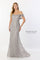 Formal Dresses Long Beaded Belt Evening Formal Dress Silver
