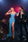 Prom Dresses Fitted Prom Long Formal Evening Slit Dress Blue