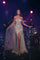 Prom Dresses Fitted Slit Long Formal Cape Prom Dress Greige