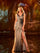 Prom Dresses Fitted Prom Slit Formal Evening Long Dress Silver