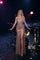Prom Dresses Fitted Long Formal Sequin Prom Slit Beaded Dress Gold